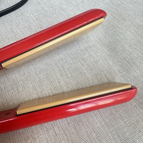 Ultra CHI Red 1" Tourmaline Ceramic Hairstyling Flat Iron Straightener GF1333 - Picture 6 of 9